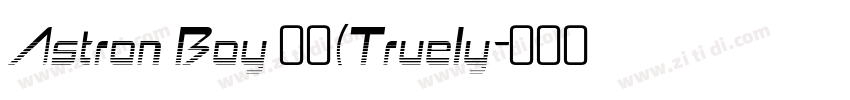Astron Boy 常规(Truely字体转换